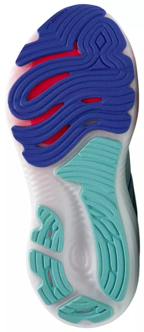WOMEN'S BROOKS GLYCERIN GTS 22 | WHITE / LIMPET SHELL / AMPARO BLUE
